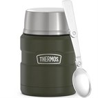 Lekdichte King Thermos Food Jar 450 ml Legergroen Thermos