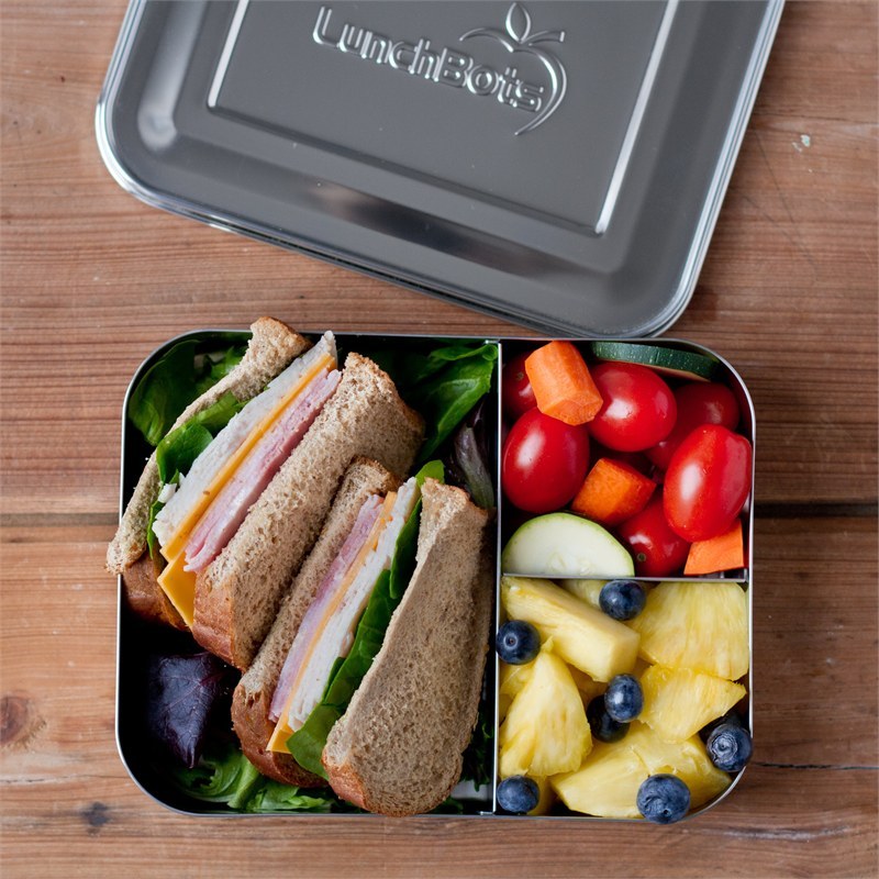 kas Modernisering Tegenstander LunchBots Bento lunchbox RVS broodtrommel 20x15x4 | GreenJump.nl