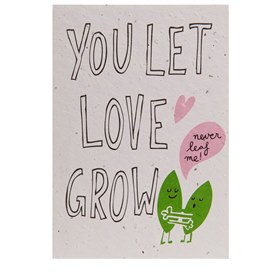 Image of Kaart met Bloemzaadjes Biologisch Afbreekbaar - Let love grow