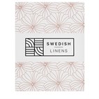 Ledikant Hoeslaken Biokatoen Percal Flowers 60x120 White Swedish Linens