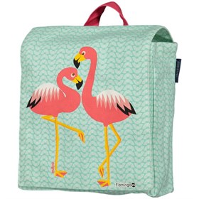 Kinderrugzak Biokatoen met Dieren 23x23x7,5 cm Flamingo Coq en Pate