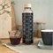 Karaf of Drinkfles Glas met Eco Print 1 liter Carry Bottles