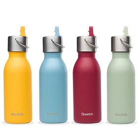 Image of Effen Kids Thermosfles Lekdicht van Gerecycled RVS met Sportdop 350 ml