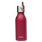 Effen Kids Thermosfles Lekdicht van Gerecycled RVS met Sportdop 350 ml Rood Qwetch