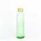 Glazen Waterfles Groen met Eco Print 700 ml Carry Bottles