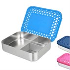 LunchBots Bento Trio RVS Lunchbox 3 Vaks 20x15x4 LunchBots