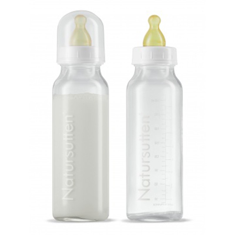 Ingrijpen Geheim adverteren Glazen Babyflessen Natursutten 240 ml Set van 2 BPA-vrij