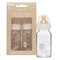 Glazen Babyflesjes Smalle Hals Natuurrubber Speen 120 ml Set van 2 Hevea