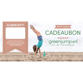 Duurzame Cadeaubon Green Jump gift card Kind