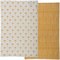 Theedoeken Biologisch Katoen 50x70 cm Set van 2 Dragonfly golden Tranquillo