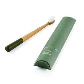 Tandenborstel bamboe medium groen Truthbrush