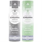 Vegan Sensitive Deodorant Stick in Kartonnen Push Up Ben & Anna