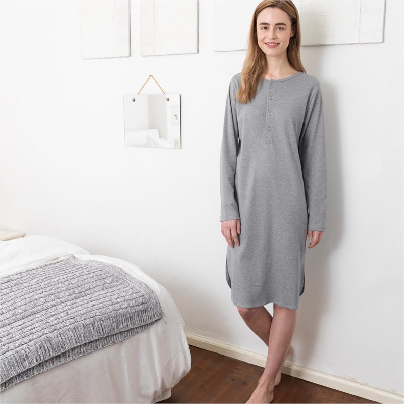 Pyjama en Vrouw Nachthemd Mouw Biologisch Katoen Living Crafts