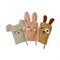 Set van drie dieren washandjes van organisch badstof katoen 15 x 21 cm Bunny Roommate