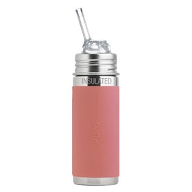 RVS Rietjesbeker Thermos met Free Flow Rietje Meegroeiend 260 ml Pura