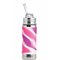 RVS Rietjesbeker zonder Plastic met Free Flow Rietje 325 ml Roze Swirl Pura