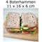 Rise Meal Box Lekdicht Plasticvrij met Verdeler 14x20x5 Klean Kanteen