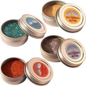 Milieuvriendelijke Glitter Plasticvrij 4 Kleuren Natural Earth Paint