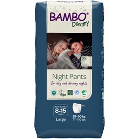 Image of Bambo Nature Dreamy Eco Nachtluierbroekjes 15-50 kg - 8-15 jaar