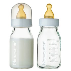 Sale Natursutten Glazen Drinkflessen 120 ml Set van 2 Natursutten