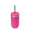 RVS Insulated Cold Cup met Deksel en Rietje 470 ml Magenta Qwetch