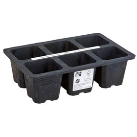 Zaaibakjes 6x6 cm Herbruikbaar FSC Natuurrubber Plasticvrij - S