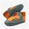 Sale Leren Kinderslofjes Knusper das Eichhornchen met Anti-Slip Zool 26-27 Orangenkinder