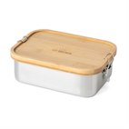 Bento Classic+ Lekdichte RVS Lunchbox met Bamboe Deksel 18x13x7 Eco Brotbox