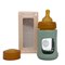 Glazen Babyfles Brede Hals met Natuurrubber Speen en Hoes Plasticvrij 150 ml Hevea