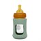 Glazen Babyfles Brede Hals met Natuurrubber Speen en Hoes Plasticvrij 150 ml Seafoam Blue Hevea