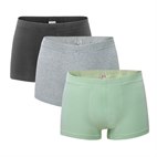Heren Boxershort Bio Katoen en Elastan Set van 3 Zeegroen Living Crafts