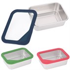 Touming+ Lekdichte RVS Lunchbox met Glazen Deksel 21x16x5,7 Eco Brotbox