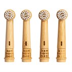 Bamboe Opzetborstels voor Oral-B Elektrische Tandenborstel set van 4 Bamboovement